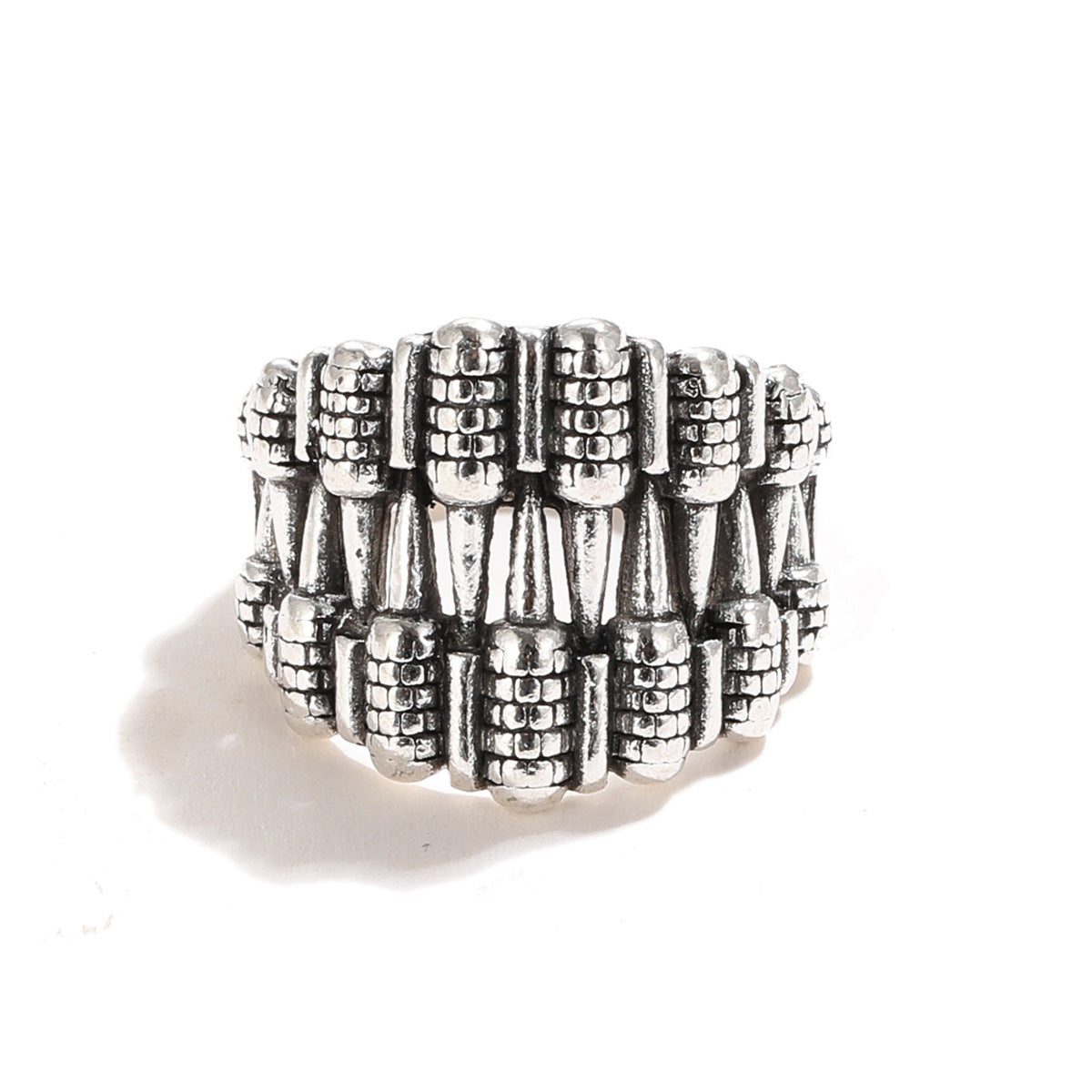 Wholesale Alloy Gothic Skull Teeth Vintage Punk Rock Rings